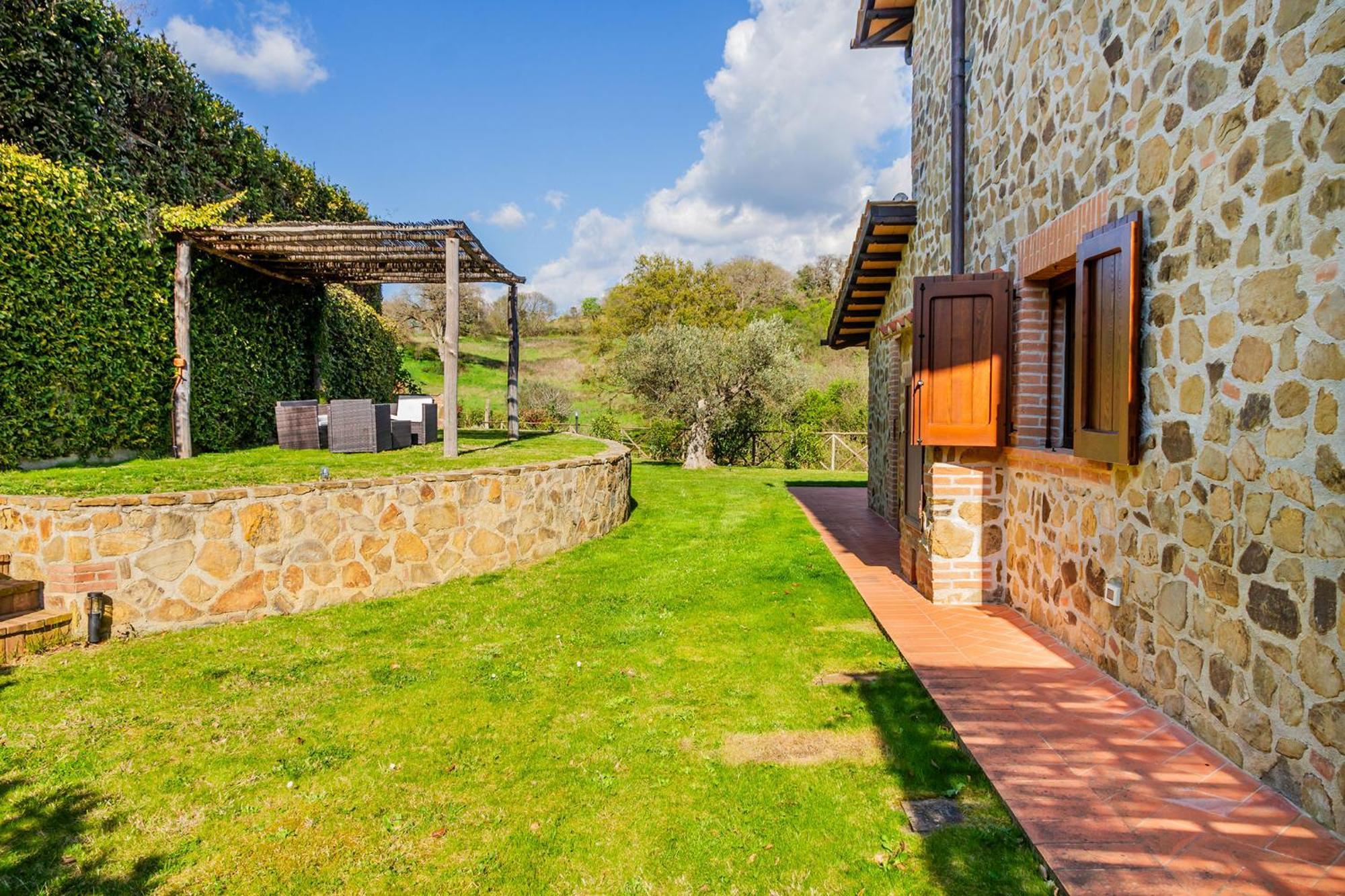 Home With A View In Scansano, Tuscany Exteriör bild